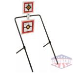 Allen EZ-Aim Hardrock AR500 Square Spinner Targets & Stand for Rimfire Rounds & Centerfire Pistols 9.5"W x 22.75"H White/Red/Black