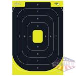 Allen EZ Aim Splash Reactive Paper Target IPSC Silhouette 12.5"x18.25" Yellow and Black 30 per Pad