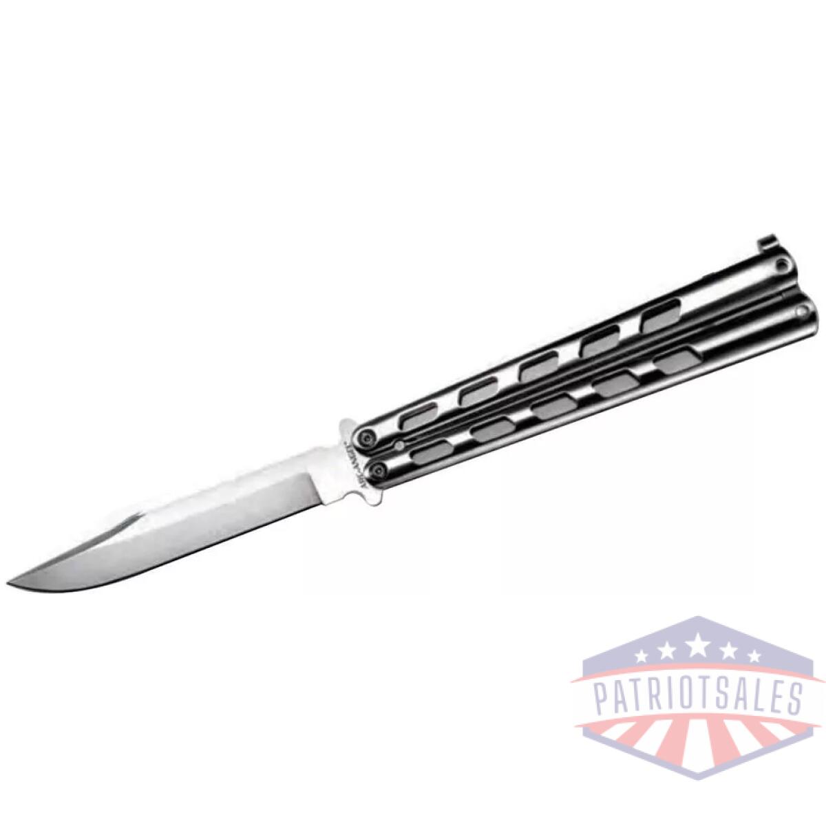 Cold steel arc angel balisong knife 4-1/2" clip point blade silver - image 1