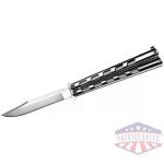 Cold Steel Arc Angel Balisong Knife 4-1/2" Clip Point Blade Silver