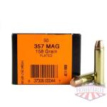 HSM Training Handgun Ammunition .357 Mag 158gr Plated FP 1058 fps 50/ct