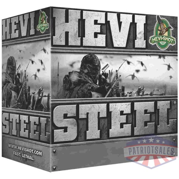 HEVI-SHOT HEVI-Steel Shotshells 12 ga 2-3/4" 1-1/8oz 1500 fps #4 25/ct