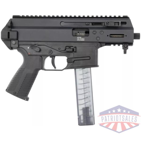 B&T APC9K Pro Handgun 9mm Luger 30rd Magazine 4.3" Threaded Barrel Black