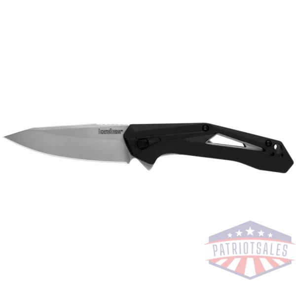 Kershaw Airlock Folding Knife 3" Drop Point Blade Black