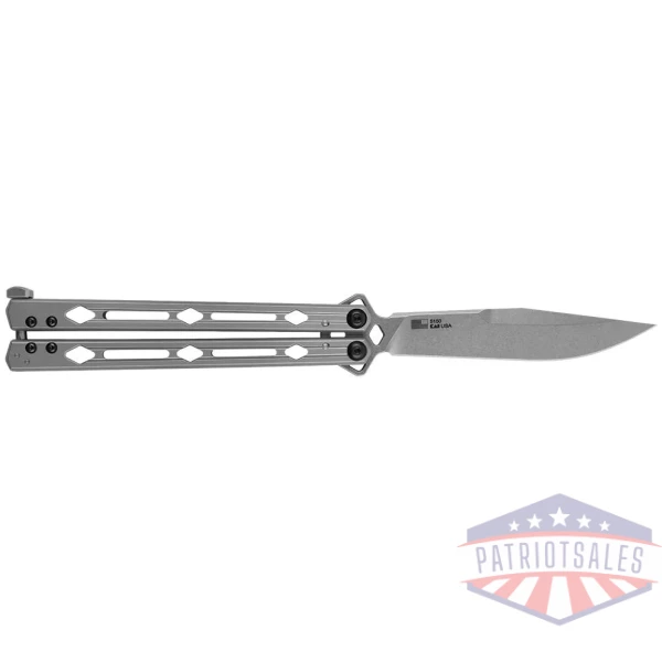 Kershaw Lucha Folding Knife 4-3/5" Drop Point Blade Silver