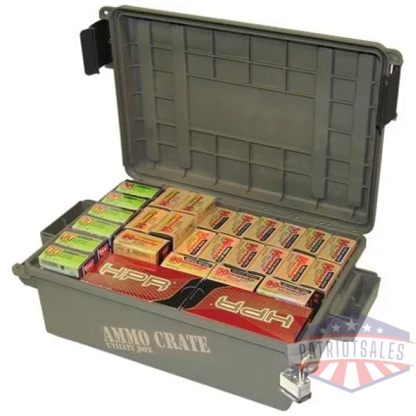 MTM Ammo Crate Utility Box Small 13"x9"x4.8" Army Green