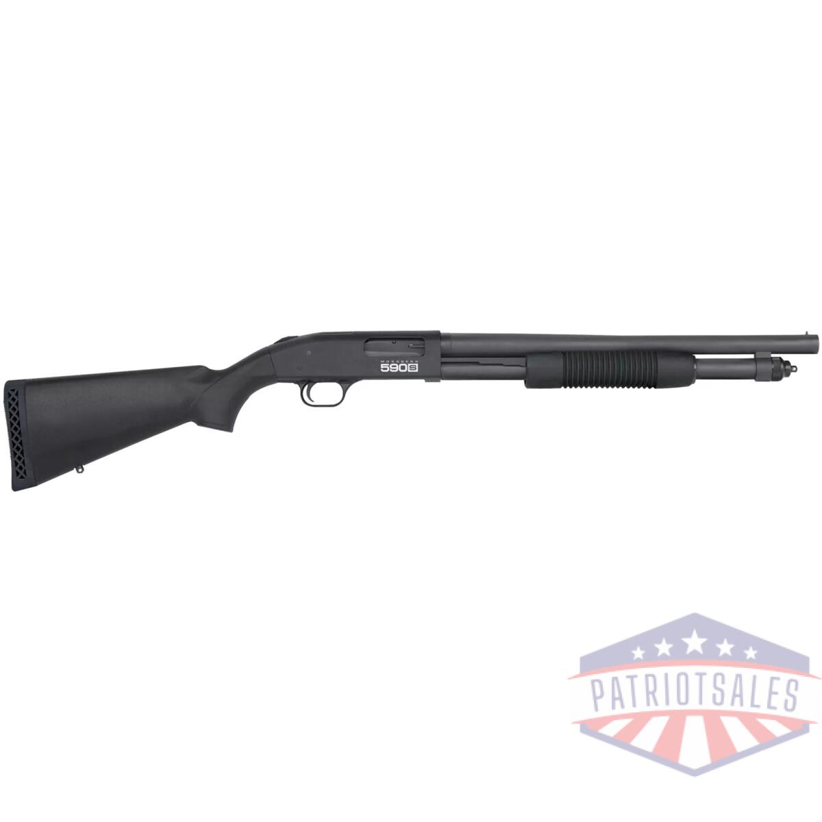 Mossberg 590s optic ready shotgun 12ga 9rd capacity 18. 5" barrel synthetic stock - image 1