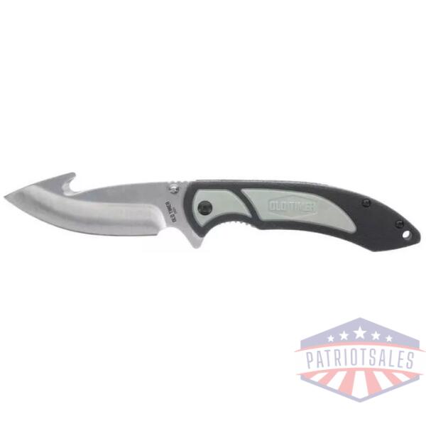 Old Timer Trail Boss Gut Hook Folder Knife 3 1/2" Blade Black