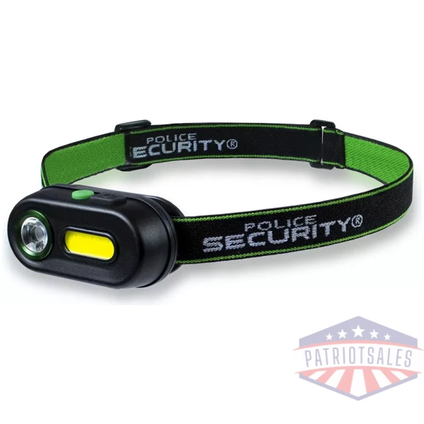 Police Security Flashlights Colt-R Rechargeable Headlamp 400 Lumens Black