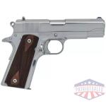 SDS Imports Tisas 1911 A1 Desperado 9/38 Handgun 9mm Luger 9rd Magazines (2) 4.25" Barrel Silver with Brown Grip