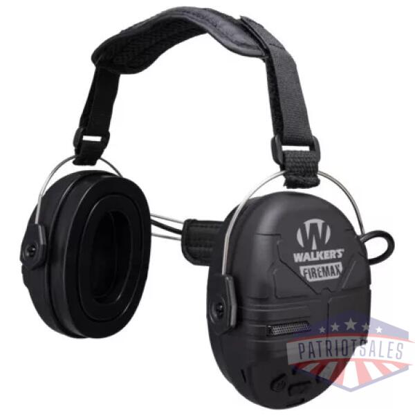 Walker's Firemax Muff Behind the Neck Ear Muffs 20dB Black