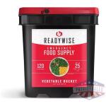 Ready Wise 120 Serving Freeze Dried Vegetable and Gourmet Flavored Sauces