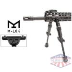 utg bipod recon flex m-lok - matte blk center h 8.0"-11.8"