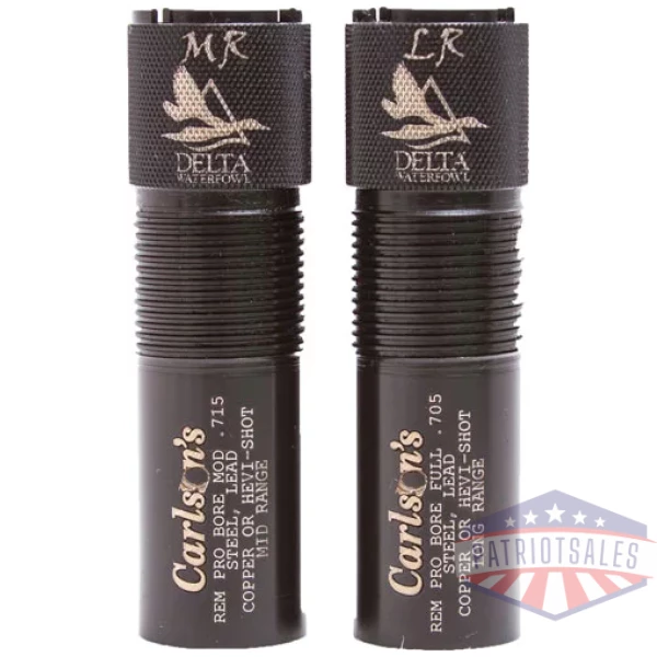 CARLSONS CHOKE TUBE WATERFOWL - 2PK 12GA M/L RANGE REM PRO