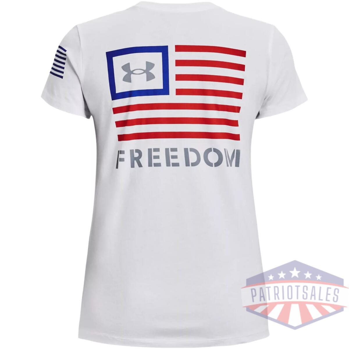 1370819100md. Webp - women's ua freedom banner t-shirt - 1370819100md