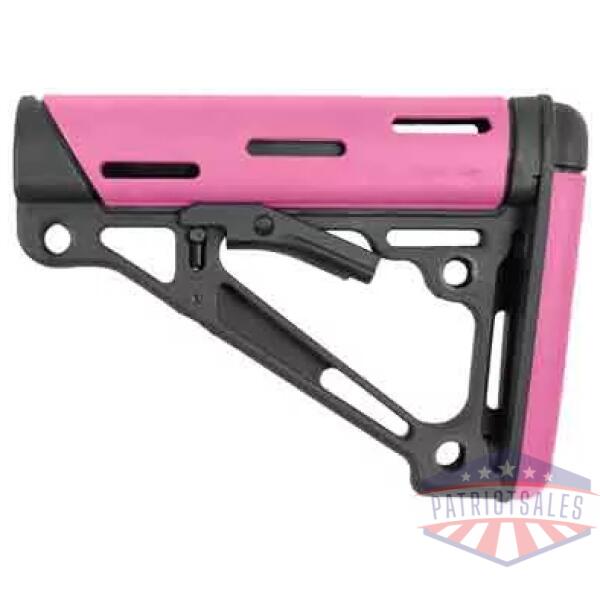 HOGUE AR-15 COLLAPSIBLE STOCK - PINK RUBBER MIL-SPEC