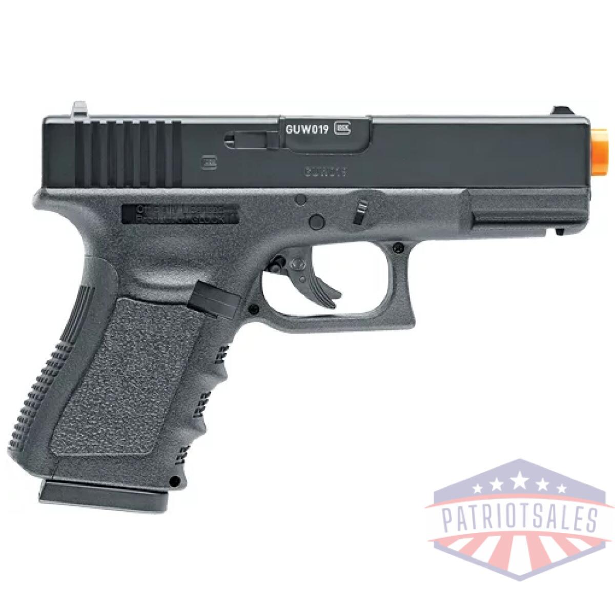 2275200. Webp - umarex glock 19 gen3 6mm air - soft co2 powered black - 2275200