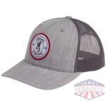 BROWNING CAP SCOUT LOGO HEATHR - GRAY W/CIRCLE PATCH LOGO ADJ