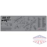 TEKMAT ARMORERS BENCH MAT - 12"X36" AK-47 GREY