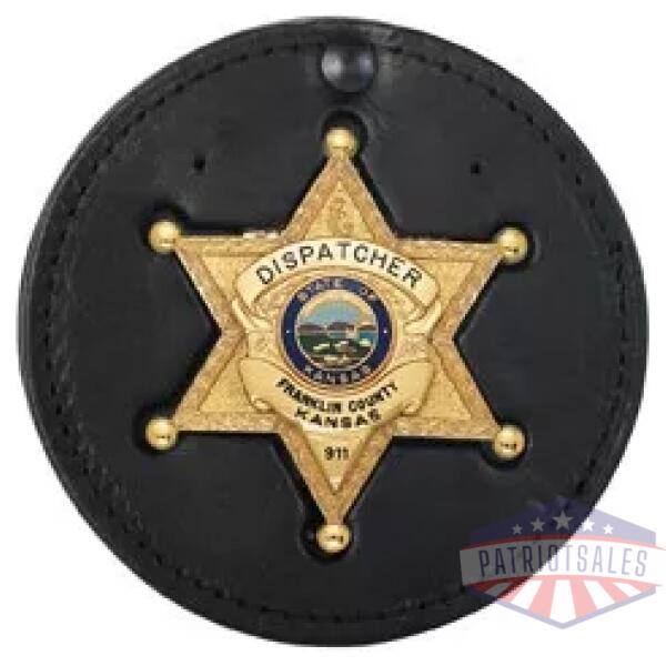 3 Circle Recessed Badge Holder with Clip