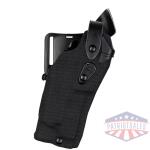 Model 6360RDS ALS/SLS Mid-Ride, Level III Retention Duty Holster for Glock 17 w/ Light/Laser