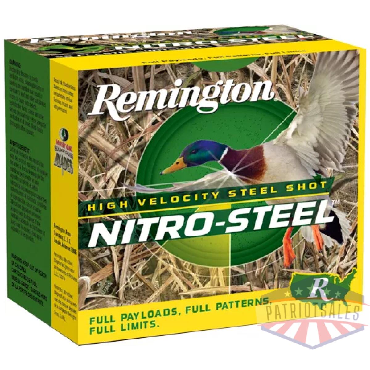 A20941. Webp - remington nitro steel 16ga - 2. 75" 15/16oz #2 25rd 10bx/cs - a20941
