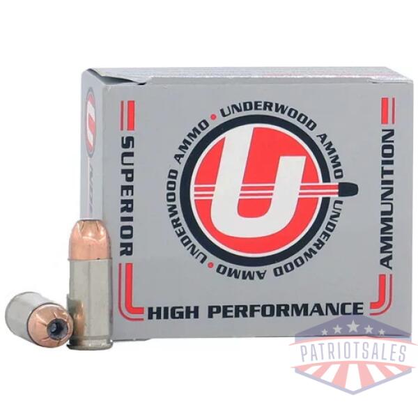 UNDERWOOD 45 ACP +P 185GR JHP - 20RD 10BX/CS