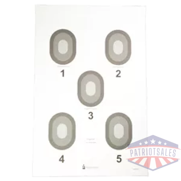 ACTION TGT 5 BULLSEYE CRM 100PK