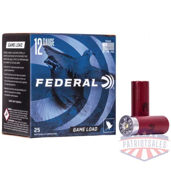 FEDERAL GAME LOAD 12GA 2.75" - 1OZ #7.5 25RD 10BX/CS