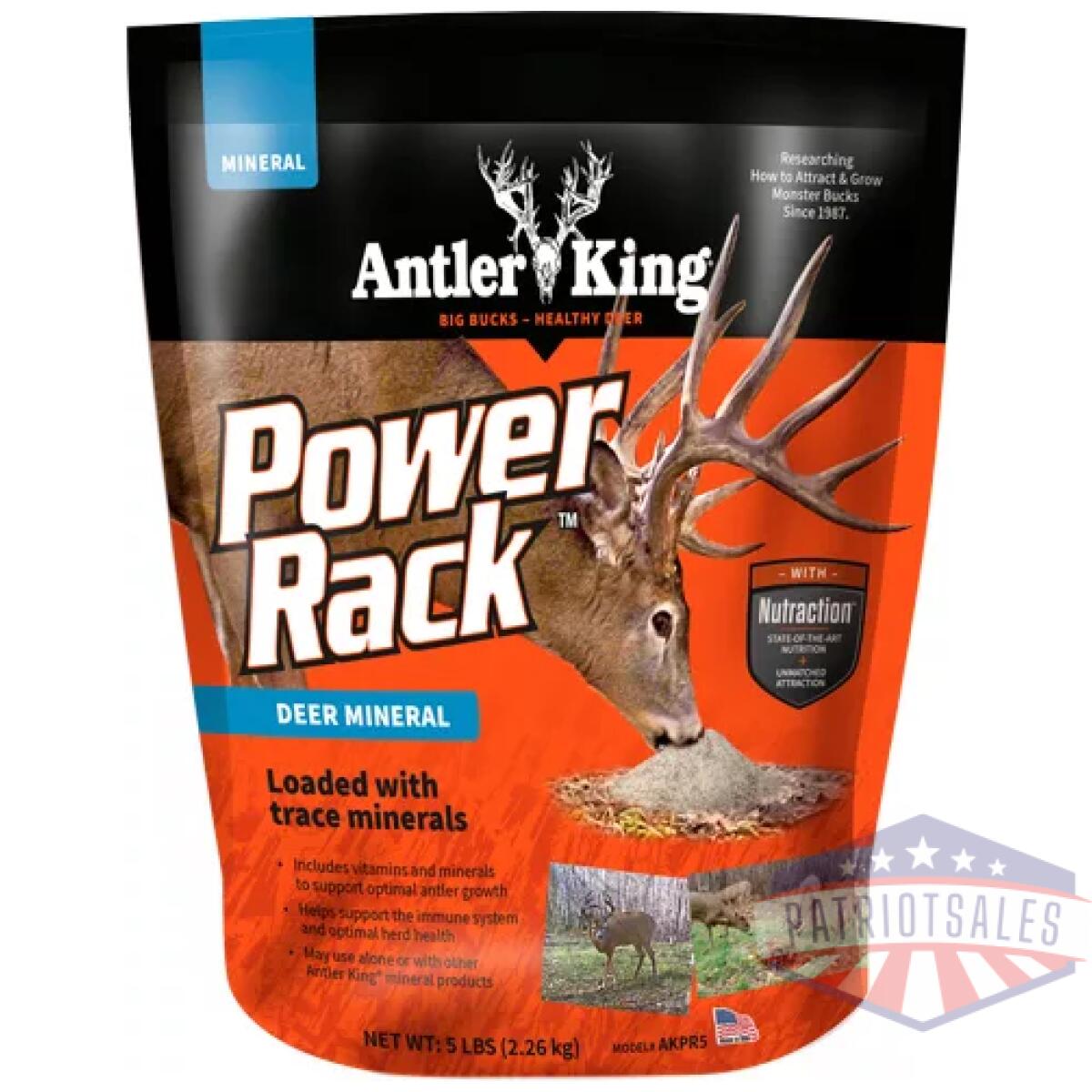 Akpr5. Webp - antler king power rack - deer mineral 5# bag - akpr5
