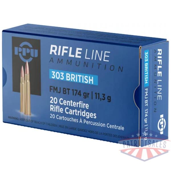 PPU 303 BRITISH 174GR FMJ - 20RD 10BX/CS