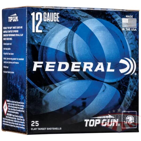 FEDERAL TOP GUN 12GA 1-1/8OZ - #8 1200FPS 250RD CASE LOT