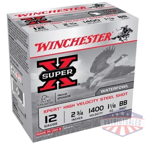 WINCHESTER XPERT 12GA 2.75" - 1-1/8OZ #BB 1400FPS 25RD 10B/C