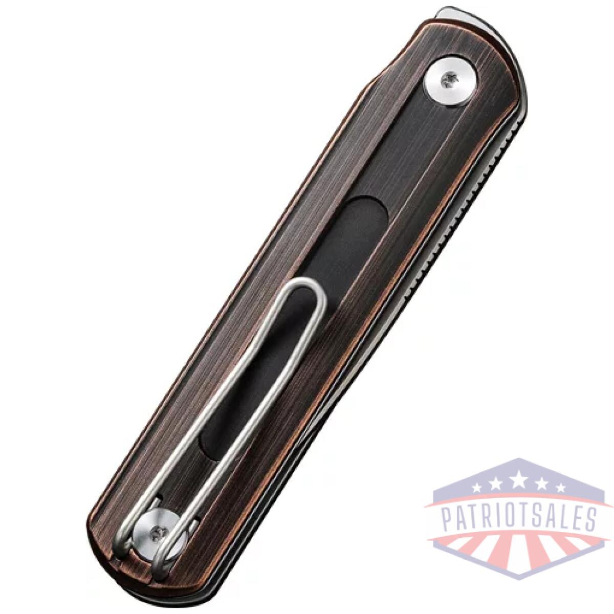 C210441_closed-1. Webp - civivi knife foldis 2. 67" blk - hand rubbed copper/silver - c210441 closed 1
