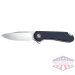 CIVIVI KNIFE ELEMENTUM 2.96" - BLACK G10/SATIN D2 LINER LOCK
