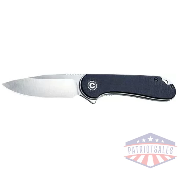 CIVIVI KNIFE ELEMENTUM 2.96" - BLACK G10/SATIN D2 LINER LOCK