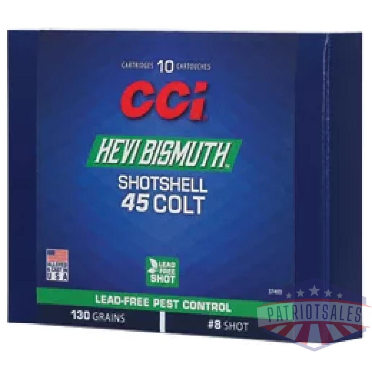 Cci3746b_1. Webp - cci 45 colt bismuth shotshell 10/200 - cci3746b 1