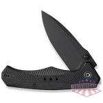 CIVIVI Photonix Flipper & Thumb Stud Knife Black Coarse G10 Handle (3.7"" Black Stonewashed 14C28N Blade) C23081B-1