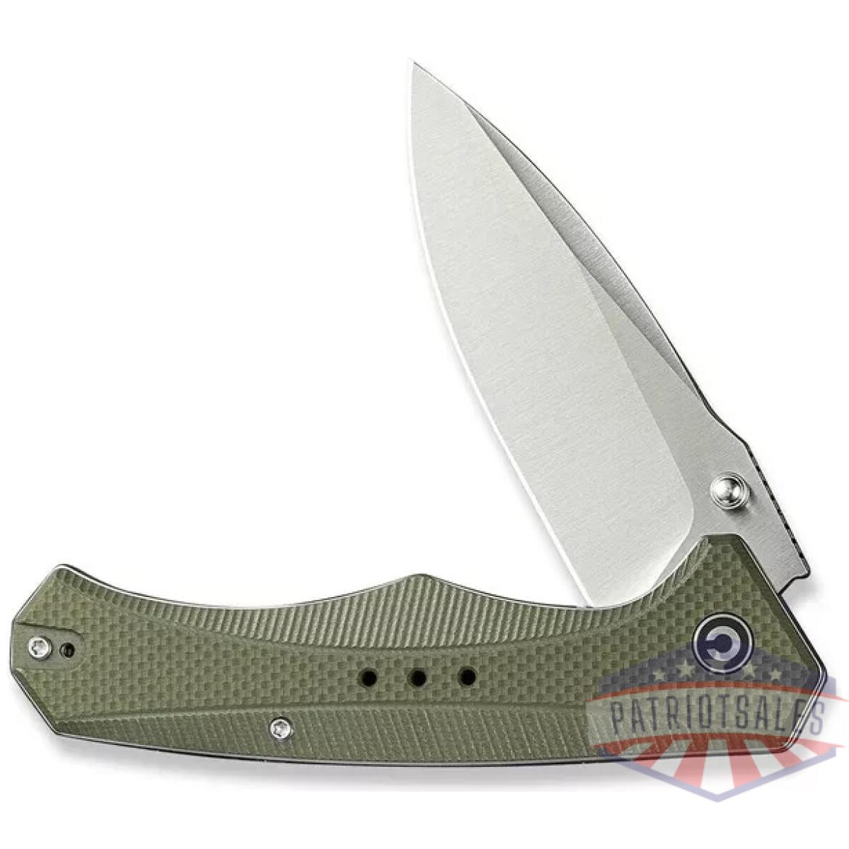 Civ-c23081b-2. Webp - civivi photonix flipper & thumb stud knife od green coarse g10 handle (3. 7"" satin finished 14c28n blade) c23081b-2 - civ c23081b 2