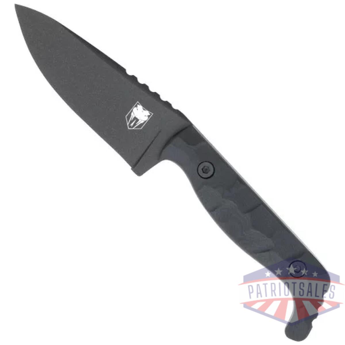 Ctkpblk. Webp - cobratec kingpin 4" fixed bld - black d2 steel w/kydex sheath - ctkpblk