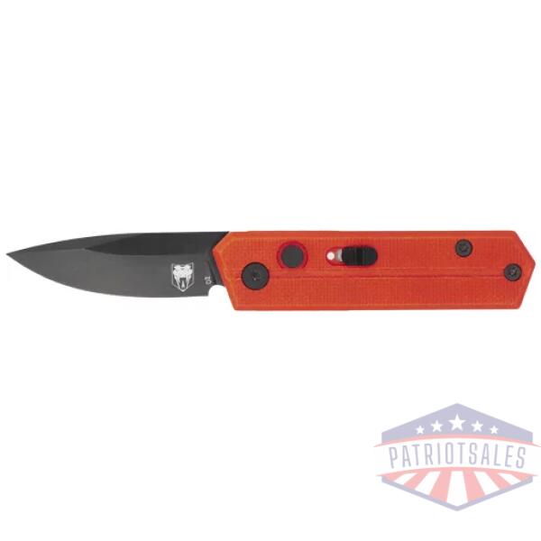 COBRATEC STINGER FOLDER 1.9" - RED/BLACK D2 BLADE SD BUTTON