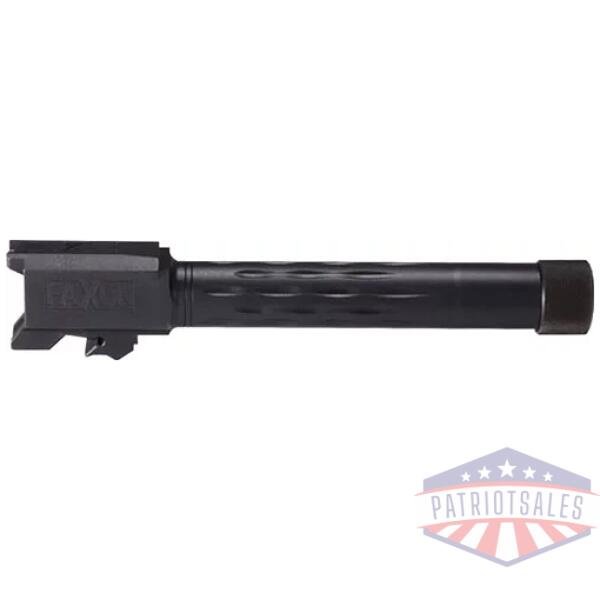 FAXON S&W M&P FULL SIZE 9MM - FLAME FLUTE THREADED BLK