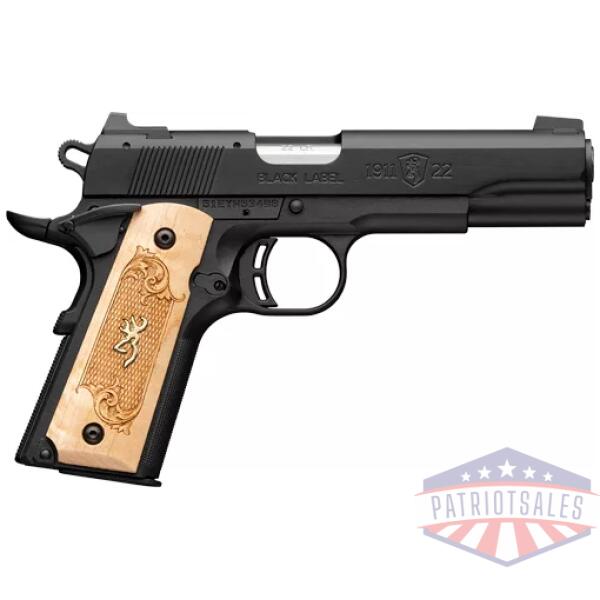 BROWNING 1911-22 22LR FS - MEDALLION 4.25" BLACK/MAPLE