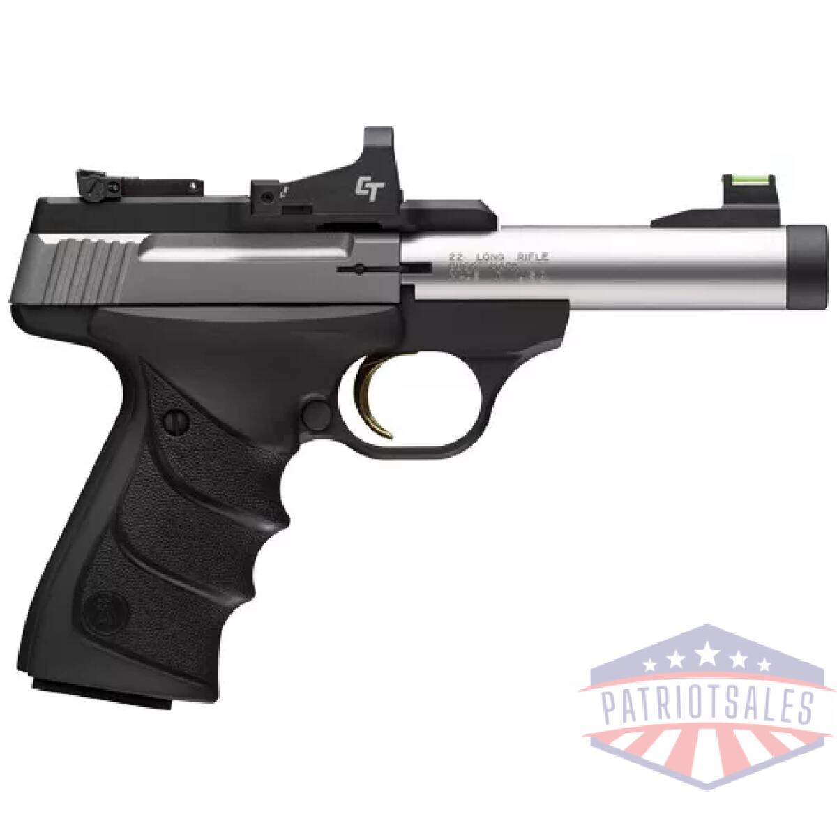 G051595490. Webp - browning buckmark micro bull - ss sr 22lr 4. 4" w/ct red dot - g051595490