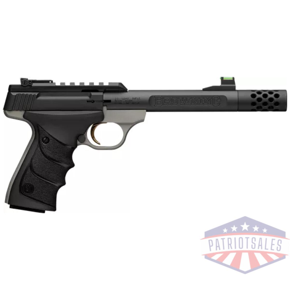 G051600490. Webp - browning buckmark plus urx - 22lr 5. 9" gray/black threaded - g051600490