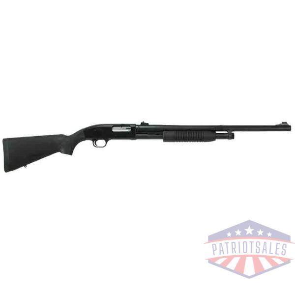 MAVERICK SLUG GUN 12GA 3" - 24" FULLY RIFLED R.S. BLK SYN
