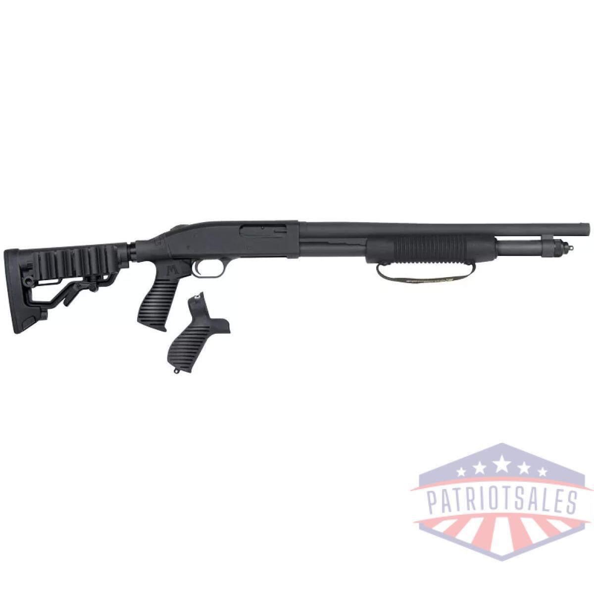 Mossberg 590 tactical 12ga 3" - 18. 5" adj stock blued/syn - image 1