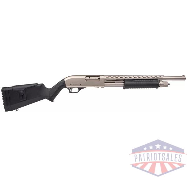 ROCK ISLAND PUMP SHOTGUN 12GA - 18.5" 5RD 3" NICKEL FINISH
