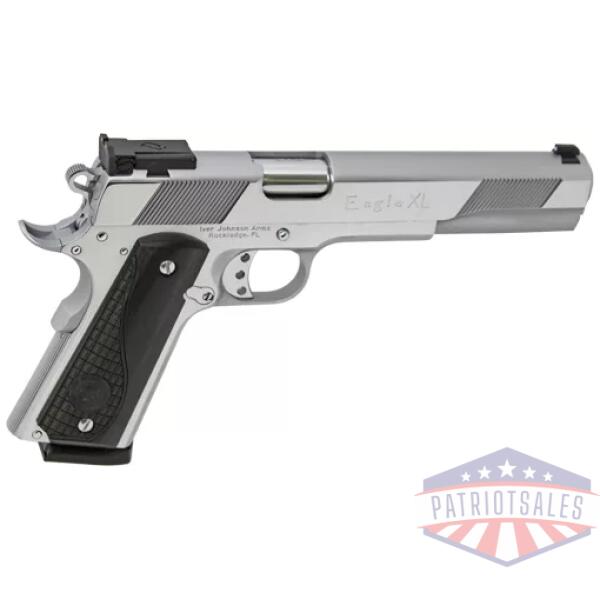 IVER JOHNSON EAGLE XL - 45ACP 6" ADJ POLISHED CHROME