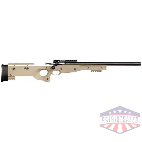 CRICKETT PRECISION RIFLE 22LR - BLUED/FDE THREADED BARREL